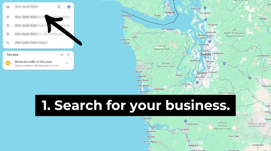 Step 1: Search for your business in Google Maps